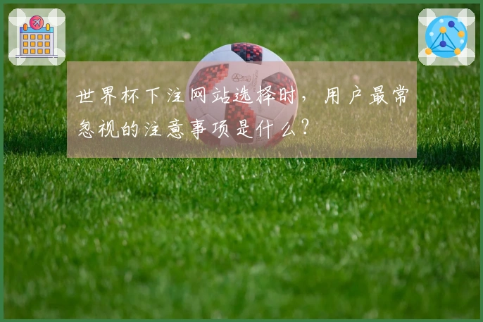 世界杯下注网站选择时，用户最常忽视的注意事项是什么？